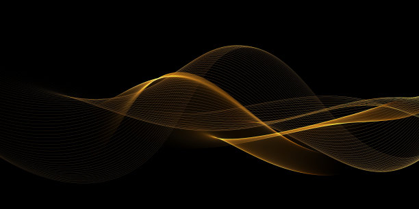 抽象的背景。金色和黑色金属线的交叉点图片下载
