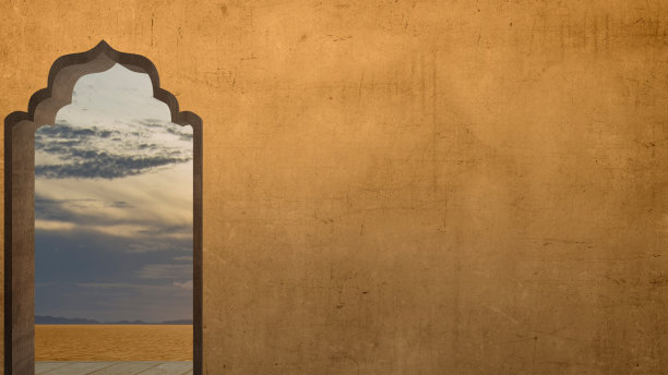 清真寺门拱带景观景观图片下载