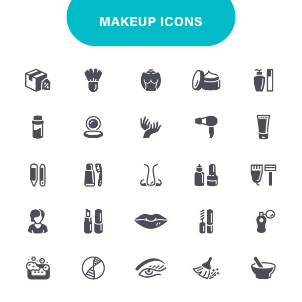 化妆的图标图片下载