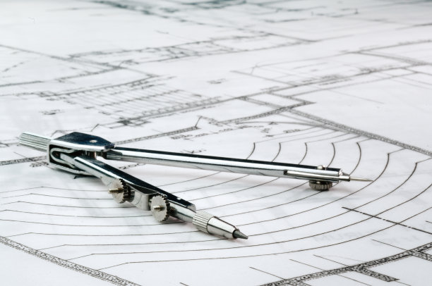 在蓝图上画指南针图片下载