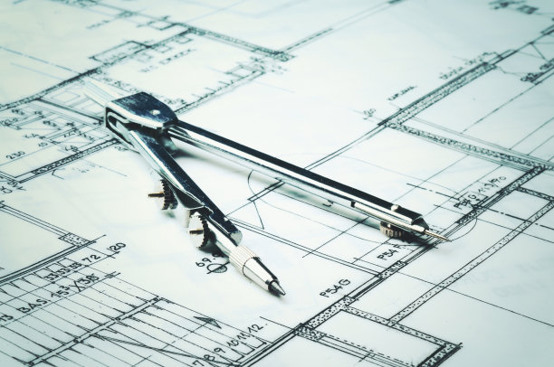 在蓝图上画指南针图片下载