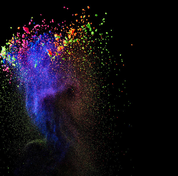 五彩缤纷的粉末图片下载