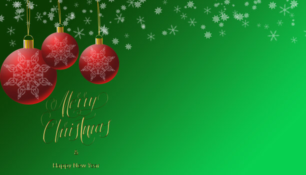新年快乐，圣诞快乐!可以用作明信片，互联网横幅或传单。插图有文字的空间，复制的空间。图片下载