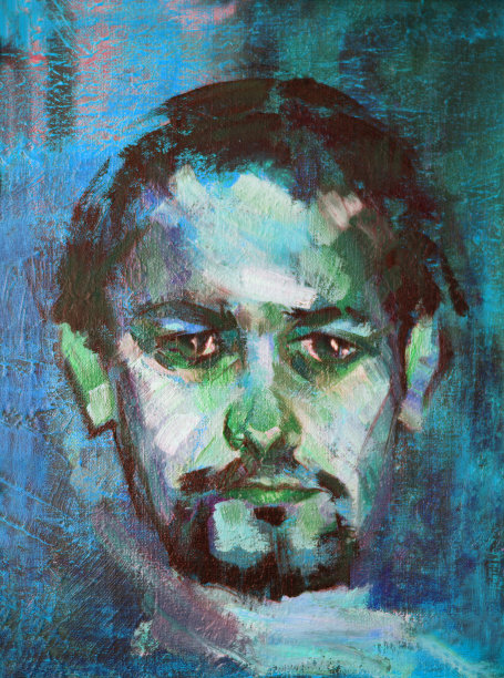 一个年轻人的生动肖像图片下载