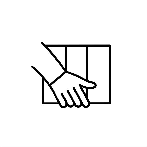 发货快，交货快。黑线图标。盒子。新潮的平面孤立符号，标志可用于:插图，轮廓，标志，移动，应用程序，徽标，设计，网页，开发，ui, ux。向量EPS 10图片下载