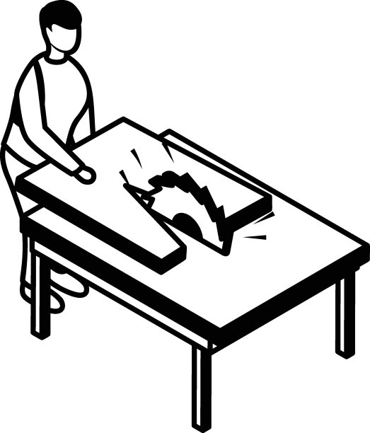 木匠或家具制造商等距概念，人与锯工作台切割原木矢量图标设计，工艺职业符号，爱好和艺术作品标志，创意人股票插图图片下载