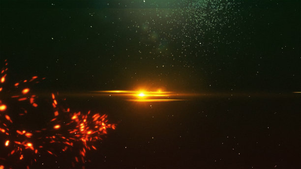 4k粒子尘埃抽象光散景运动标题电影背景图片下载