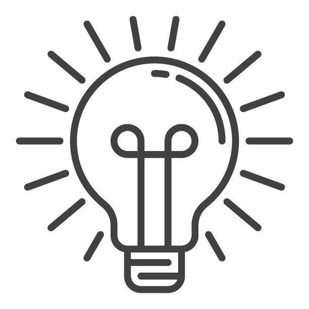 灯泡矢量概念细线图标或标志图片下载