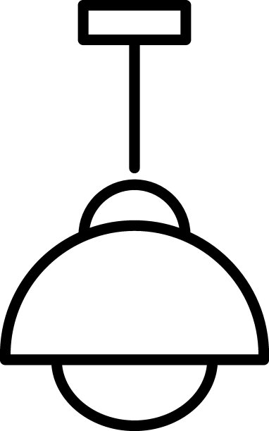 灯矢量标志。完美的网站，书籍，商店，商店。可编辑的笔画在极简主义的轮廓风格图片下载