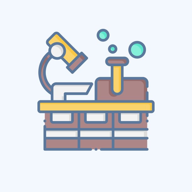 图标实验室。与核符号有关。涂鸦风格。简单的设计可编辑。简单的说明图片下载