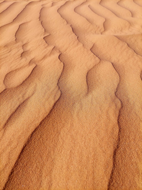 金色沙浪的沙漠沙丘背景图片下载