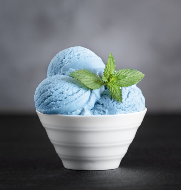 蓝碗冰淇淋图片下载