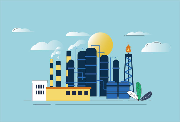 原油处理厂。图片下载