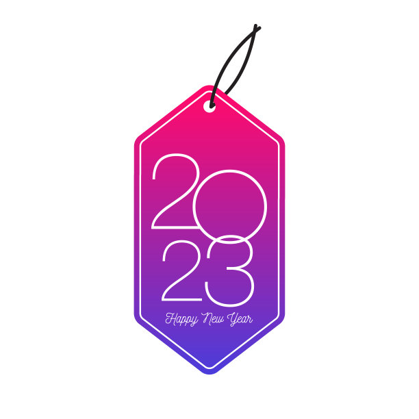 2023. 新年。抽象数字横幅矢量插图。节日设计为贺卡，请柬，日历等矢量股票插图图片下载