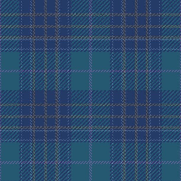 格子呢无缝图案，绿色和蓝色。图片下载