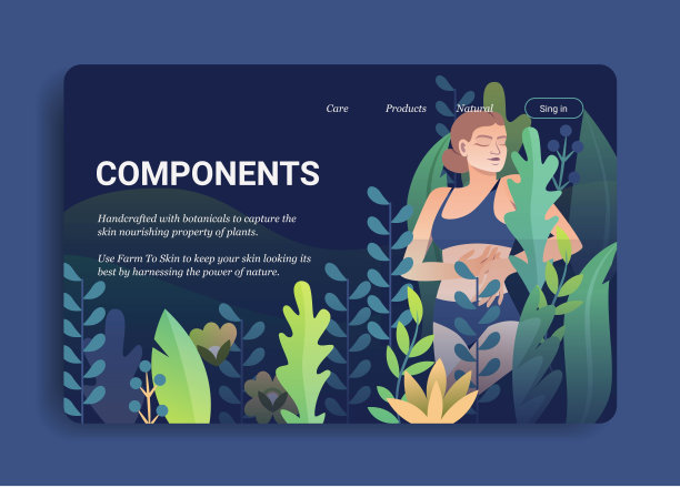 有机成分横幅图片下载