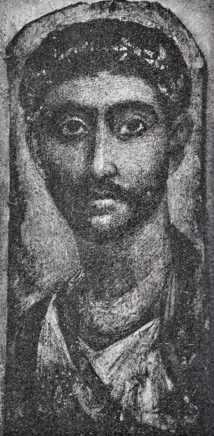 古埃及男性头像正面图片下载