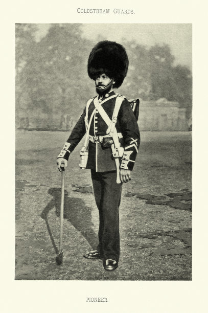 英国陆军，冷溪近卫军先锋，维多利亚时代军装，19世纪图片下载