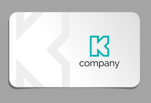 名片上的字母k标志图片下载