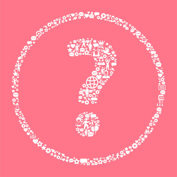 问号妇女权利和女孩权力的图标模式图片下载