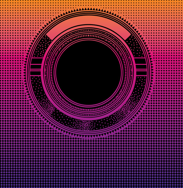 技术背景有同心圆和半色调图案图片下载