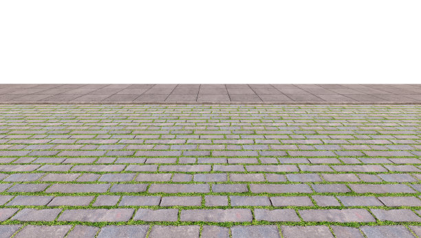 透明背景上隔离的空路面PNG 3D渲染。图片下载