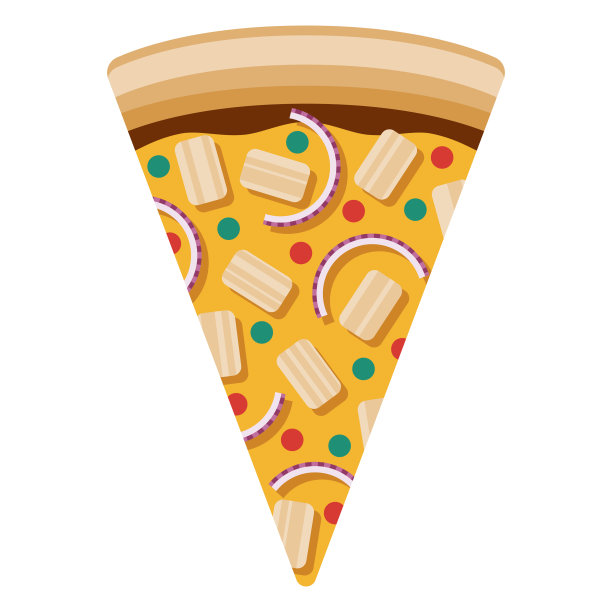 烧烤鸡肉披萨图标上的透明背景图片下载