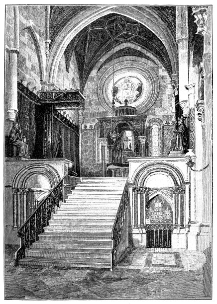马丁斯堡本笃会教堂新建成的内部，温加滕修道院图片下载