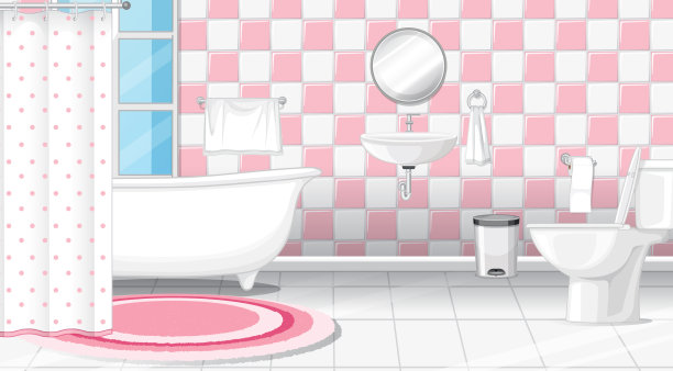 浴室内部设计与家具图片下载