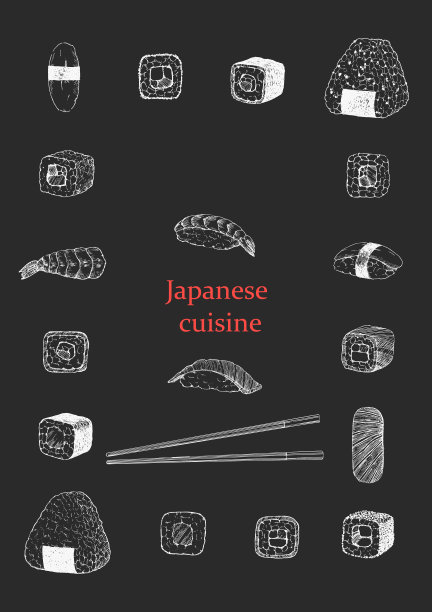 日本餐厅菜单。图片下载