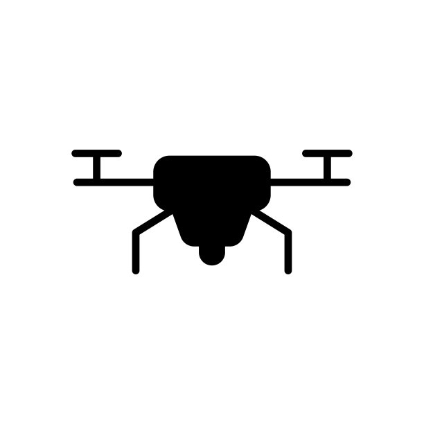 无人机图标矢量设计模板简单而现代图片下载