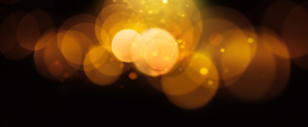 抽象无聚焦幻想背景与金色粒子图片下载