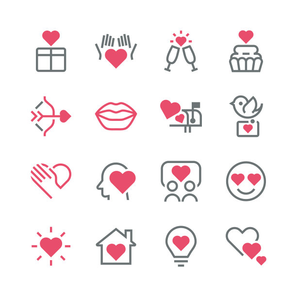 爱与情人节图标图片下载