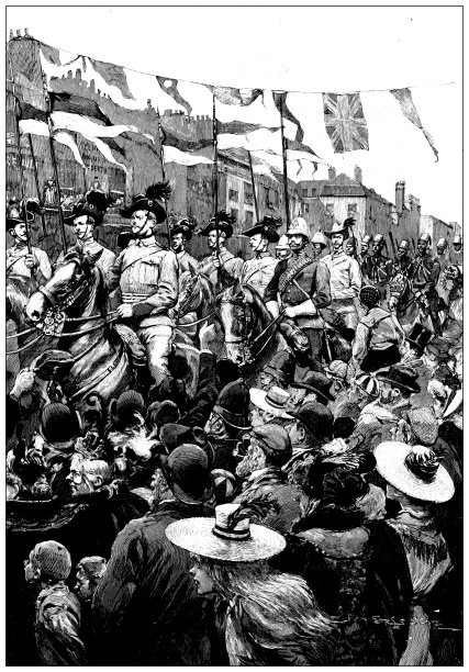 仿古图片:维多利亚女王钻石周年庆典，白教堂图片下载