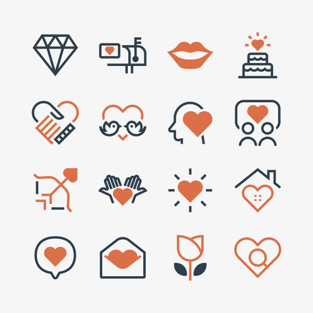 爱与情人节图标图片下载