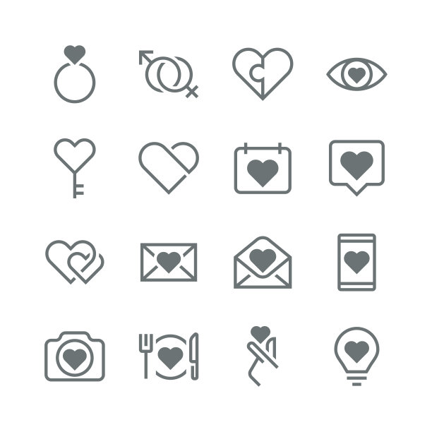 爱与情人节图标图片下载