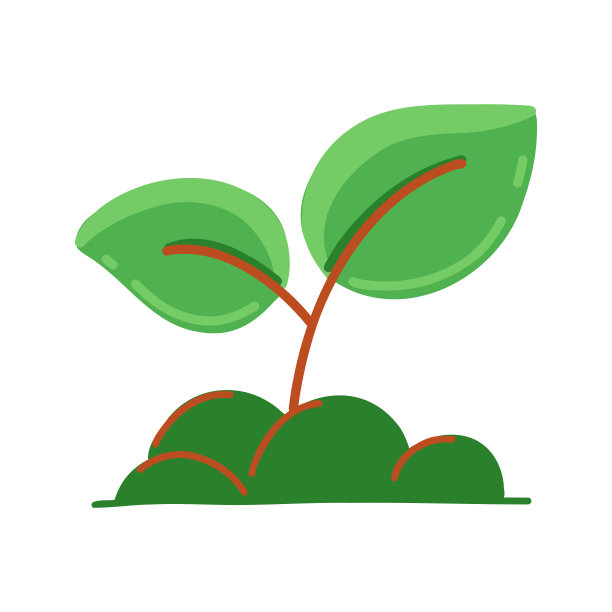 培养卡通风格偶像。彩色符号矢量插图图片下载