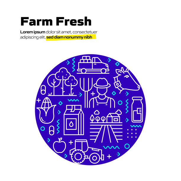 农业及农业相关格局设计图片下载