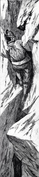 攀登者爬进烟囱图片下载