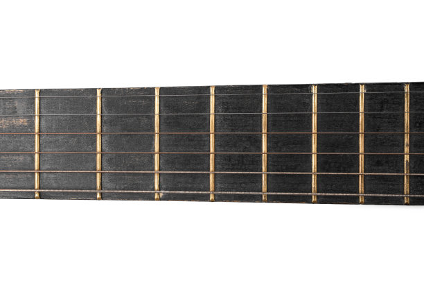 原声吉他孤立在白色背景上。乐器。图片下载