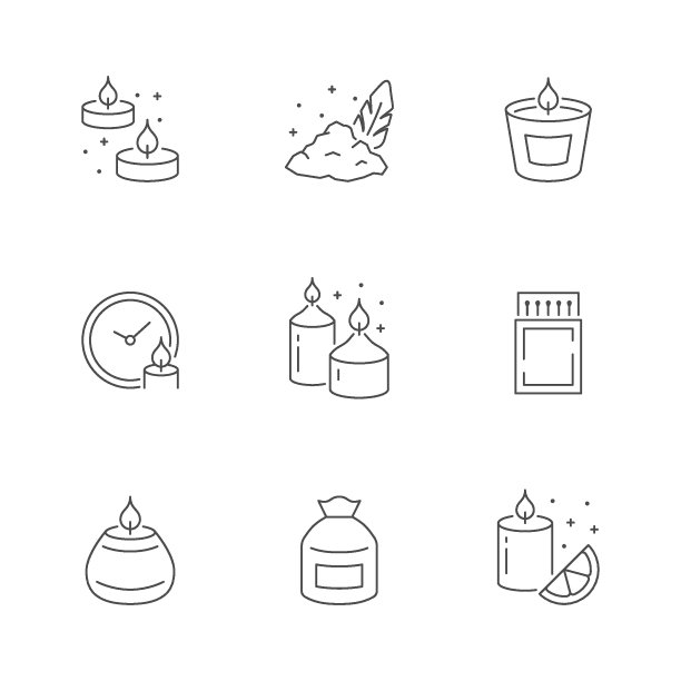 设置线图标的蜡烛图片下载