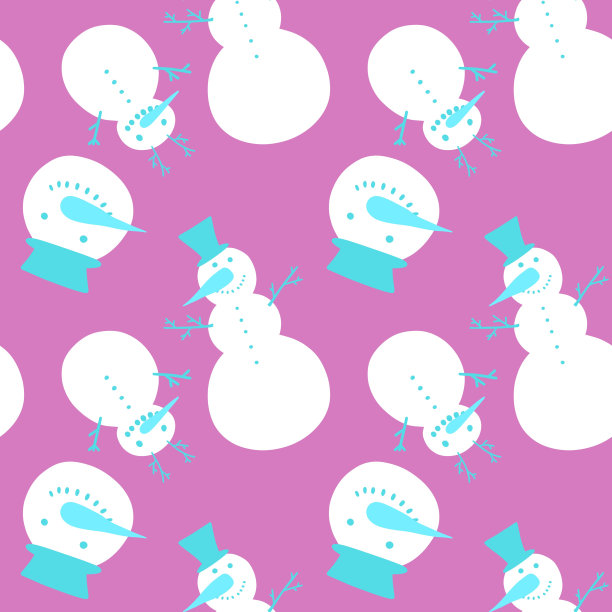 冬季圣诞无缝图案包装纸图片下载