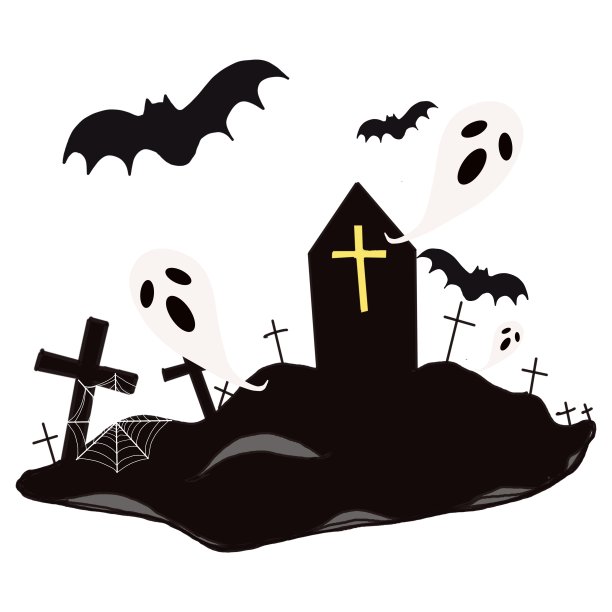 万圣节织物图案。图片下载