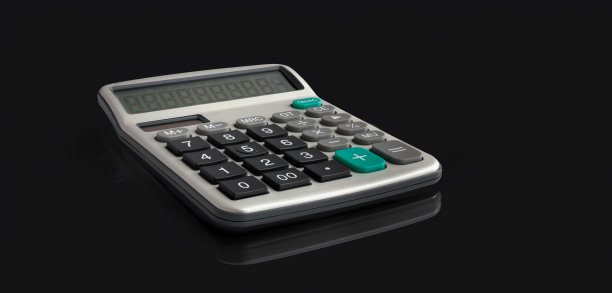 黑色桌面计算器图片下载