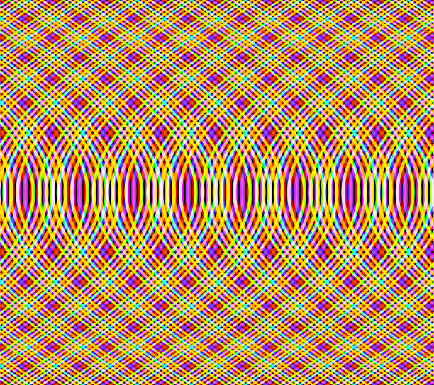 黄色和洋红色波浪图案图片下载