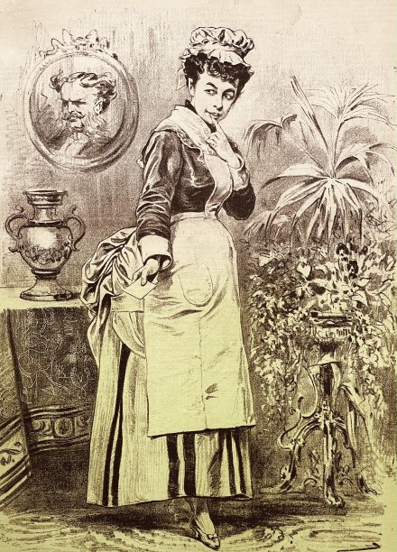 侍女拿着给老爷的一封信图片下载