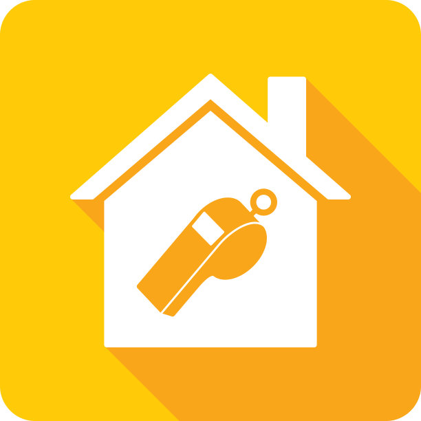 房屋哨子图标剪影图片下载