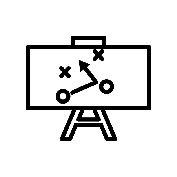 战略板图标矢量。运动，足球，橄榄球。行图标风格。简单的设计可编辑。设计简单的插图图片下载