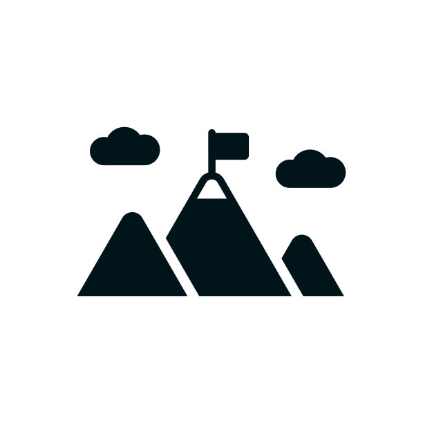 徒步旅行固体图标图片下载