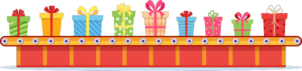 圣诞工厂包装礼品盒图片下载